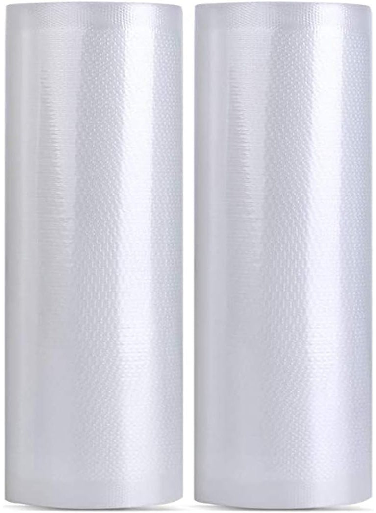 ChicAbode فراغ ختم لفة, 2 لفة فراغ ختم كيس لفة للحافظ على الأغذية, فراغ ختم الملحقات 20 × 500 سم, BPA خالية, كيس فراغ قابلة لإعادة الاستخدام, مناسبة لتخزين الأغذية الخام والمطبوخة - Image 1